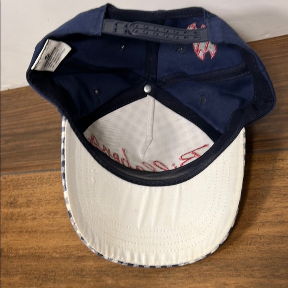 Billabong Australia Blue and White checkered snap back Hat Classic Style - Picture 8 of 11